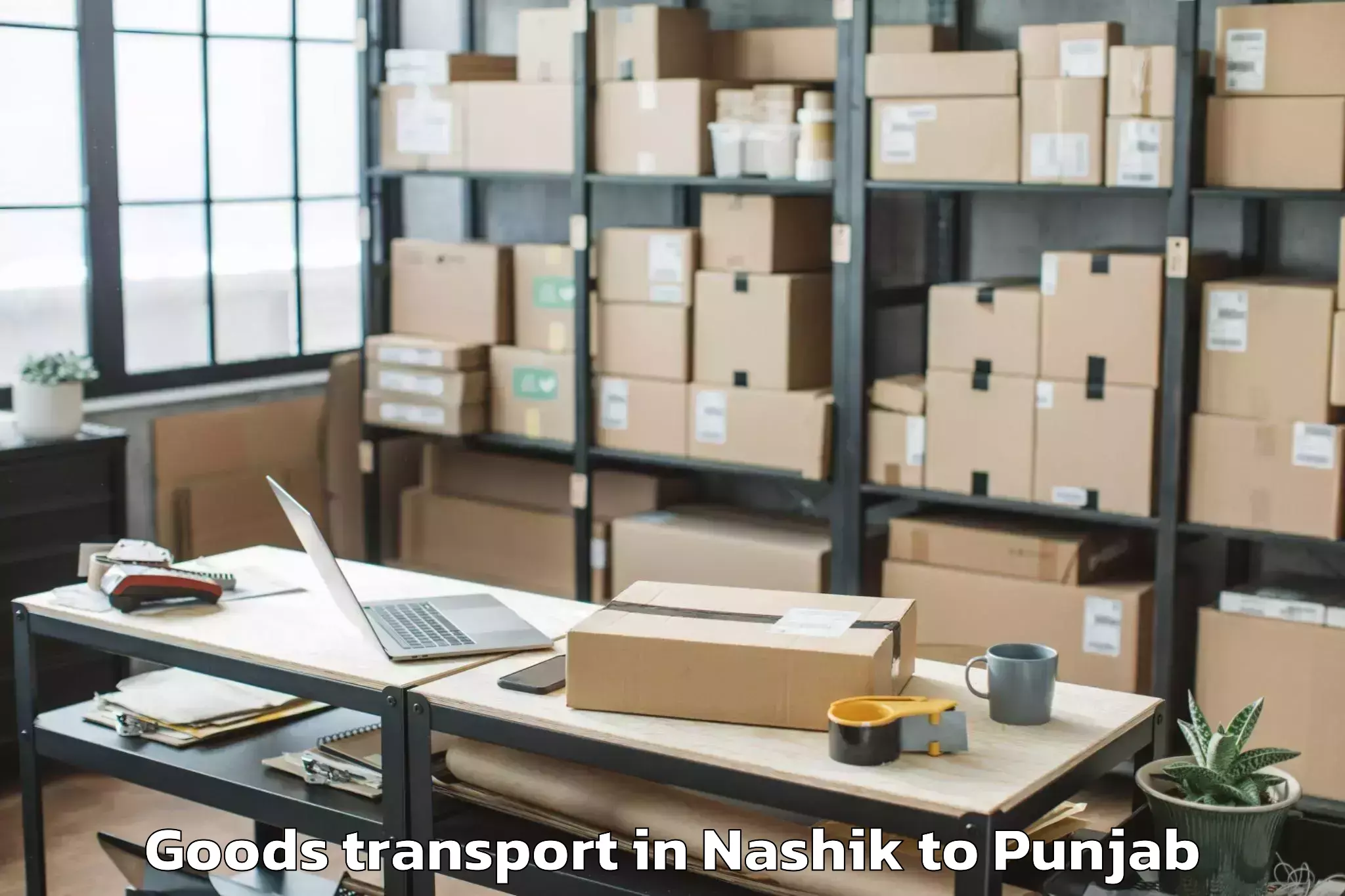 Professional Nashik to Ropar Goods Transport